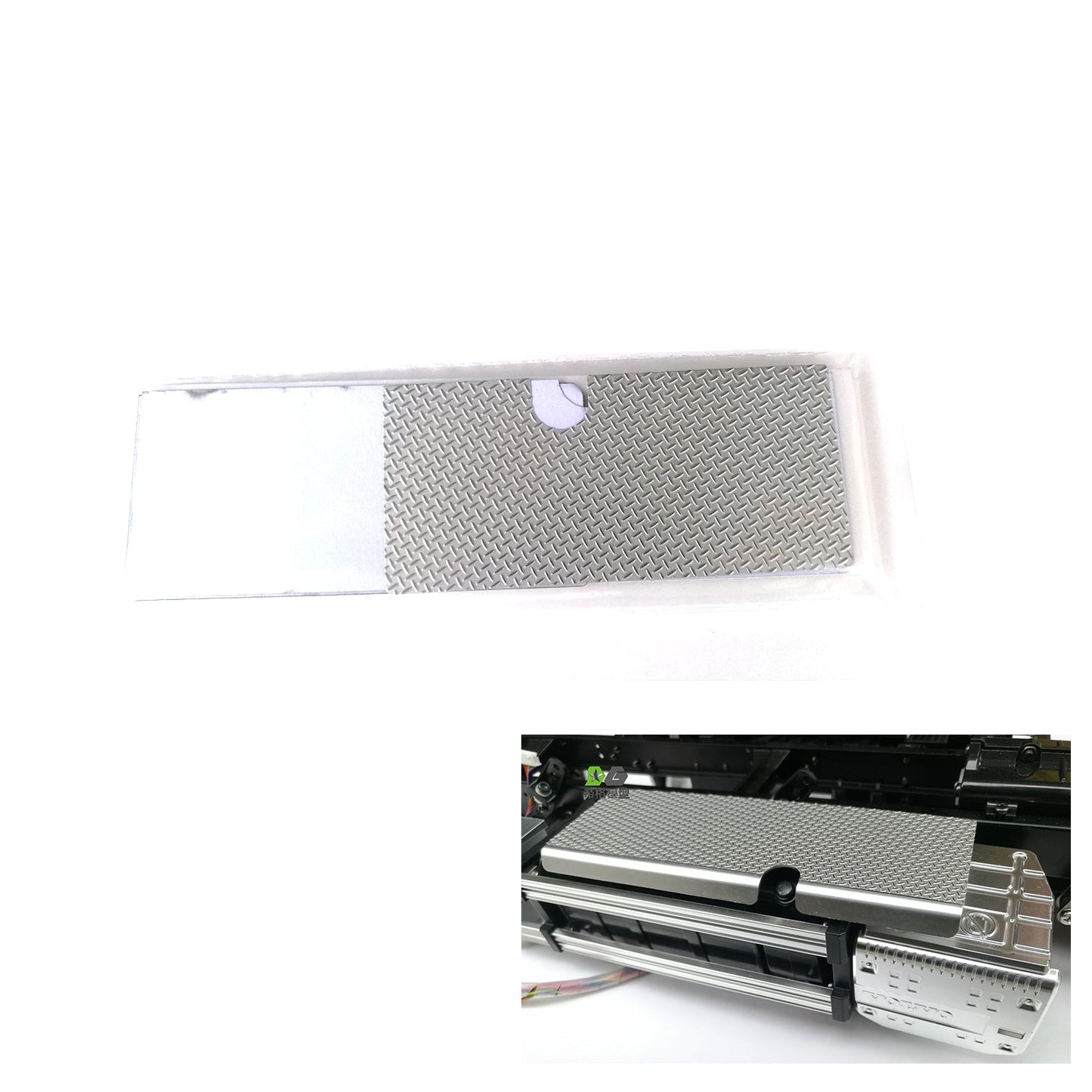 Degree Full Metal Anti-skid Plate Universal Spare Parts Upgrade for 1/14 RC TAMIYE Remote Control Tractor Truck 56360