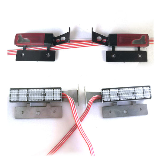 Degree Taillight Tail Lamp Rear Light Decorative Spare Parts Universal for 1/14 RC Tractor Remote Controlled Truck 1851 3363 56352