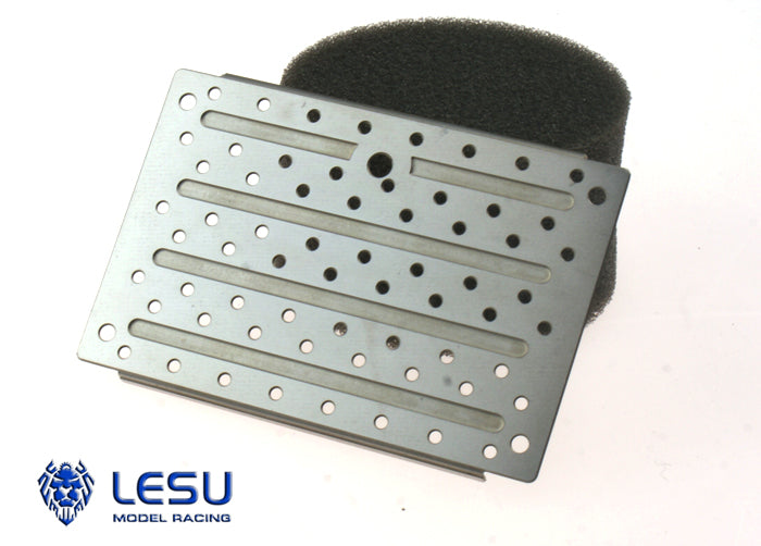 LESU Metal Pedal Footboard of Fifth Wheel Traction Base for 1/14 Tamiiya Radio Control Tractor Truck Dump Lorry Model Replacement