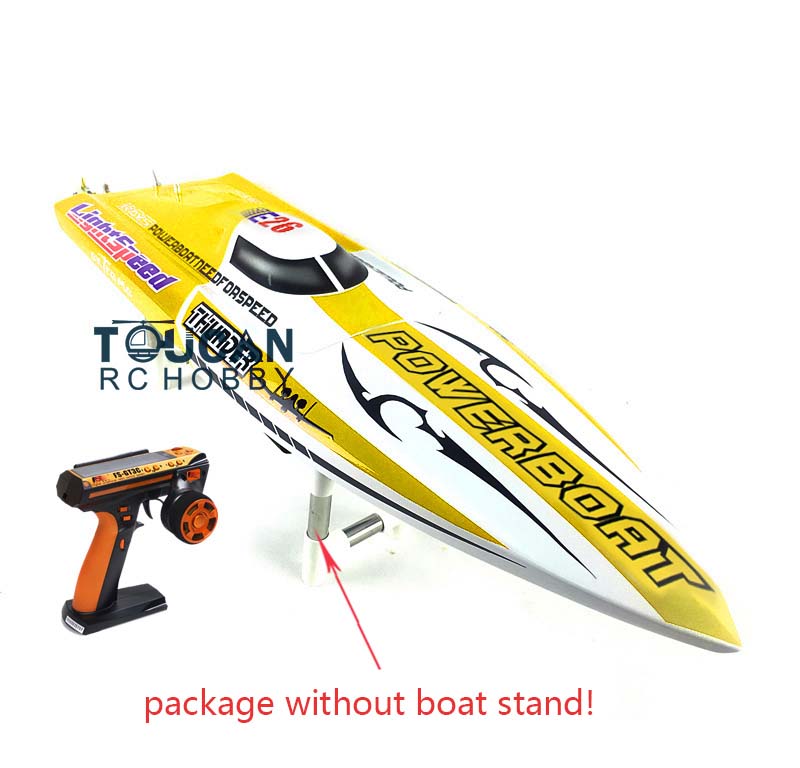 E26 Fiber Glass Paint Electric Racing RTR RC Boat Thunder Motor Servo ESC Battery Transmitter DIY Model 640*195*105mm 70km/h