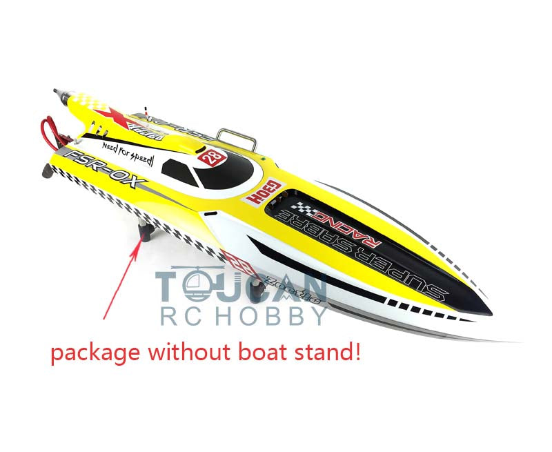 G30H 30CC Fiber Glass Deep-V Monohull Gasoline ARTR Racing RC Boat Saber DIY Model Engine ShaftHardware 1380x390x320mm 70km/h Gift
