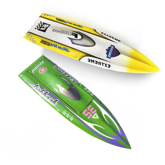 H625 Prepainted Green Yellow Fiber Glass DIY Model Electric Racing KIT RC Boat Hull Spike for Advanced Player 625*178*110mm Adult
