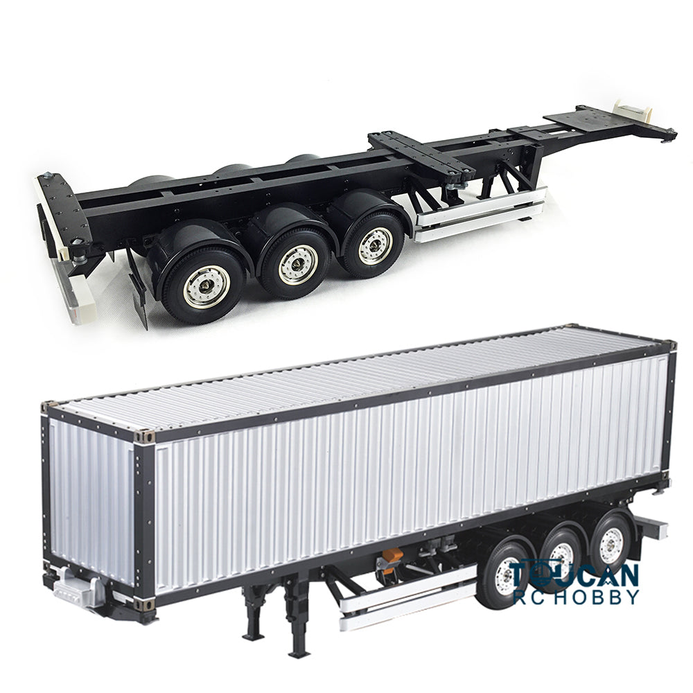 1/14 3Axles 40ft Metal Container Semi Trailer Chassis for TAMIYE