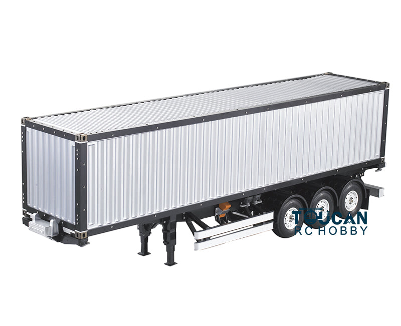 TOUCAN 1/14 RC 40ft Container Chassis Semi Trailer Tractor Truck 3 Axles KIT Unpainted