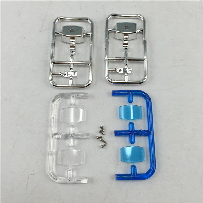 Plastic 5MM 2 Base Round Square Roof Light Part DIY for 1/14 TAMlIYA Radio Controlled Tractor Truck Trailer Cars Model