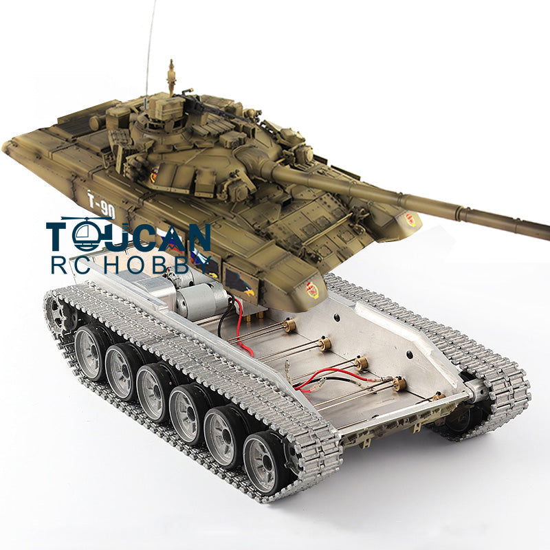 Henglong 1/16 RC Tank 3938 T90 W/ Metal Chassis 7.1 Version Sound Effect Barrel Recoil 360Degrees Rotating Turret Infrared System Flash