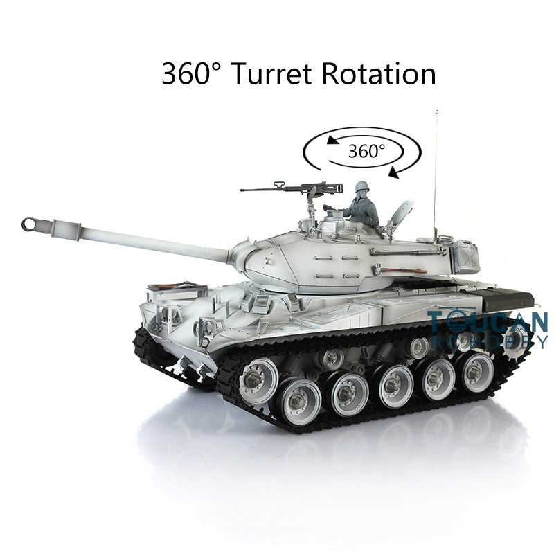 Henglong 1/16 Plastic Radio Control Tank 3839 Walker Bulldog RTR RC Tank w/ 360Degrees Rotating Turret Sproket Smoking Gearbox 2 Sounds