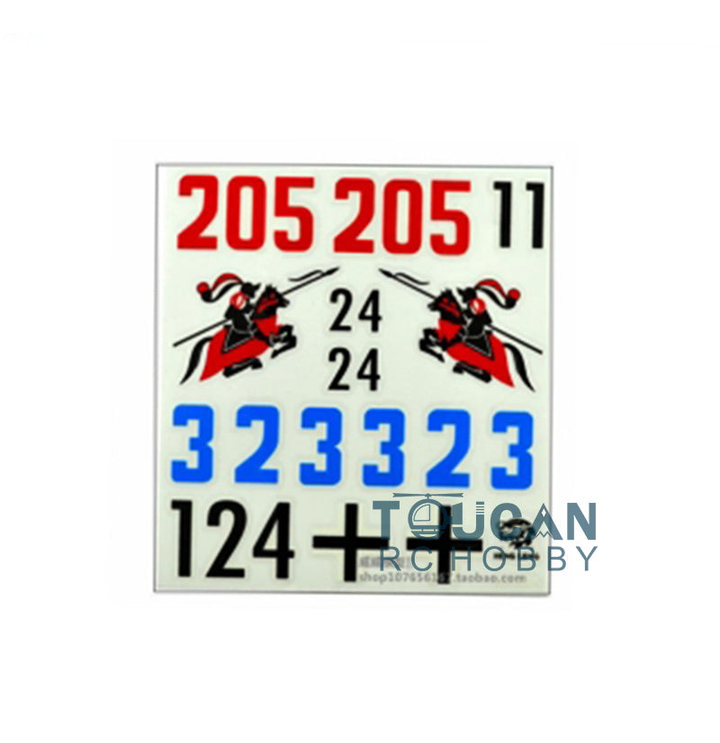 US Stock Henglong Sticker Decoration Spare Part for 1:16 Scale Remote Control Model German King Tiger RC Tank 3888A