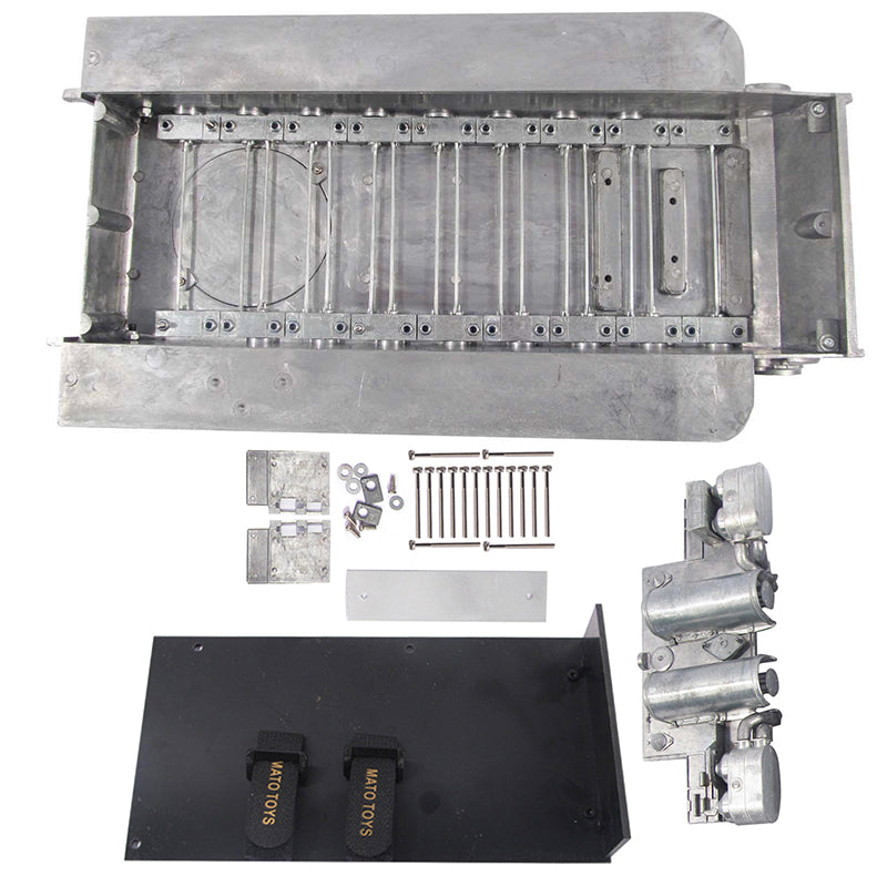 1/16 Mato Spare Part Metal Smoke Launcher Tool Box Suspension Bar Rear Panel Exhauster German Tiger I RTR Radio Control Tank Model