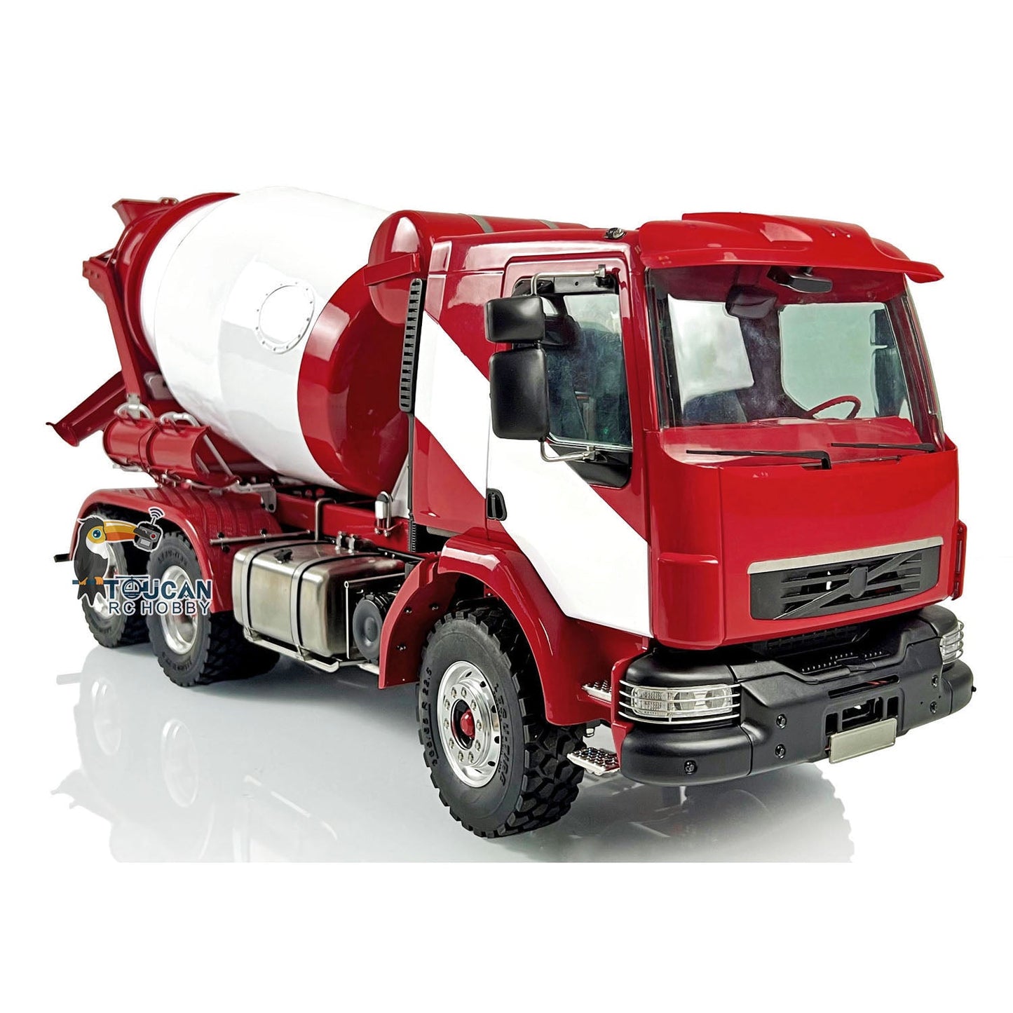 LESU 1/14 6x6 Metal Painted RC Concrete Car Mixer Truck Battery Radio RTR of Construction Vehicle Model W/ I6S Radio Motor