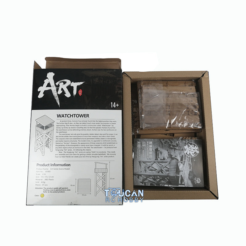 Plastic Watchtower A1001 for Henglong 1/16 RC Tank Model Remote Controlled Military Armored Car DIY Spare Parts Fittings