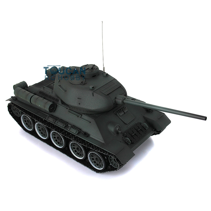Henglong 7.0 1/16 Scale Soviet T34-85 RTR RC Tank Model 3909 Motor Speaker Gearbox Metal Tracks 340 Turret Battery