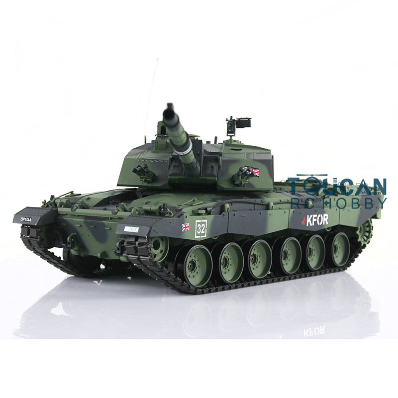 Henglong 1/16 Scale 7.0 2.4Ghz Plastic Ver British Challenger II RTR RC Tank Model 3908 340 Turret BB Shooting Unit IR