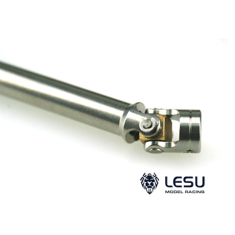 LESU Stainless Steel 155 160 165 170 175 43 65 6 85 10 112 120MM Metal CVD Drive Shaft for 1/14 DIY TAMIIYA Dumper Tractor Truck
