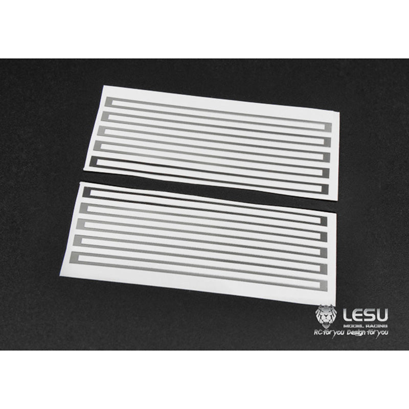 LESU Mud Guard Plate Fender Decoration Parts Metal Sticker for 1/14 Tamiiya DIY RC Tractor Truck Model Car