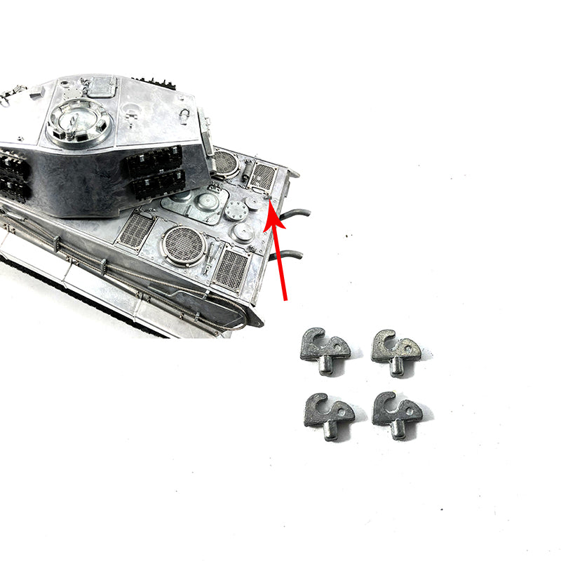 Mato 1/16 Metal Turret Escape Hatch Upper Hull Hooks Ventilator Spare Part German King Tiger RTR Radio Controlled Tank