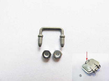 Mato 1/16 Metal Loader Hatch Handrail Barreltlet Mount Blckle Towling Cable for Radio Controlled German Tiger I RTR Tank