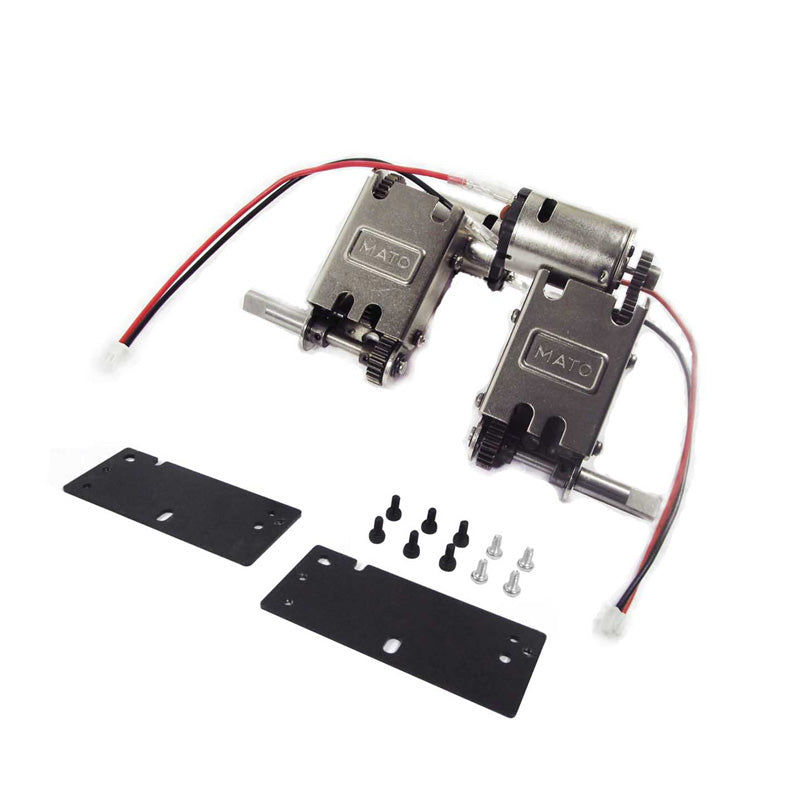 1Pair Metal Rear Light Steel 5:1 Gearbox TK22 Multifunction Unit Turret for Mato 1/16 Radio Controlled M10 Destroyer Tank