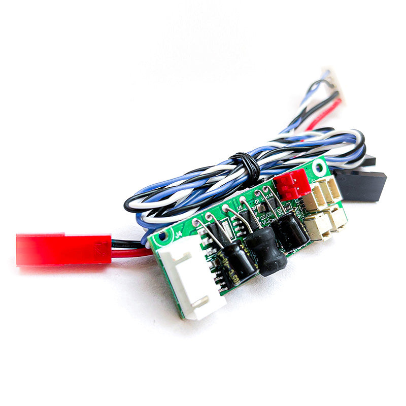 Metal Excavator Fence Barrier Guard Smoker Unit Light Controller for 1/14 Kabolite K970 Hydraulic RC Excavator Heavy Diggers