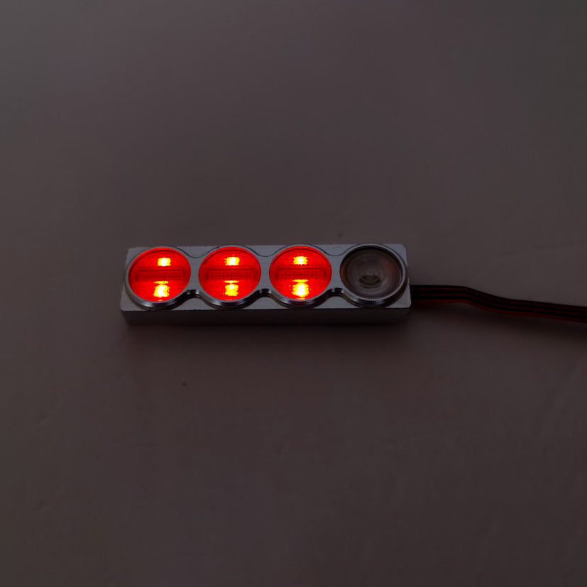 Tail Lamp Taillight Three Colors Degree Scale Model Rear Light for TAMIYA RC 1/14 Tractor R620 1851 3363 56352