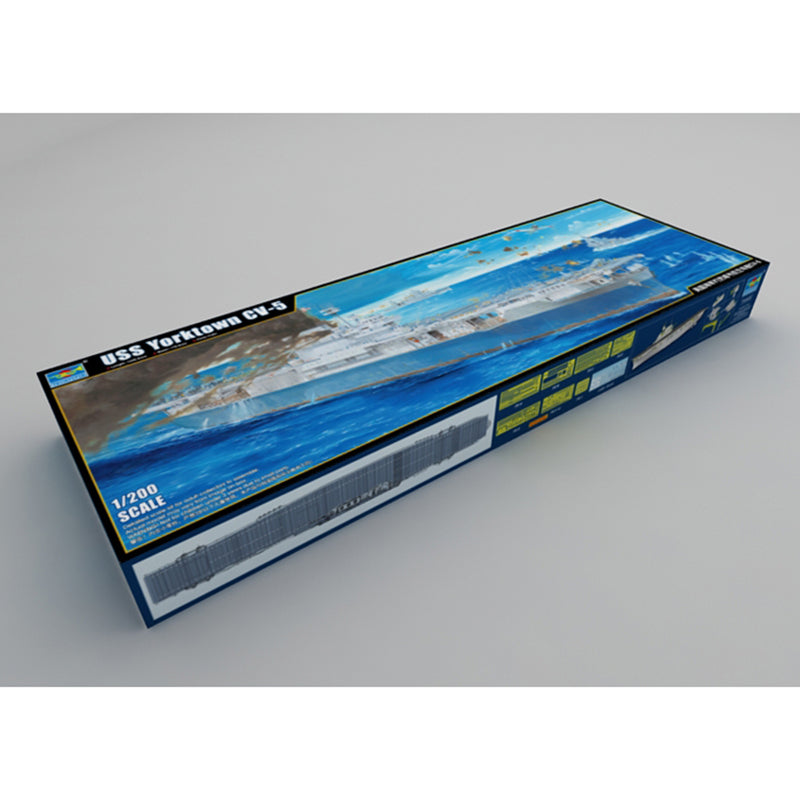 US Stock Trumpeter 03711 1/200 USS Navy Yorktown CV-5 Aircraft Carrier Model Warship Kit