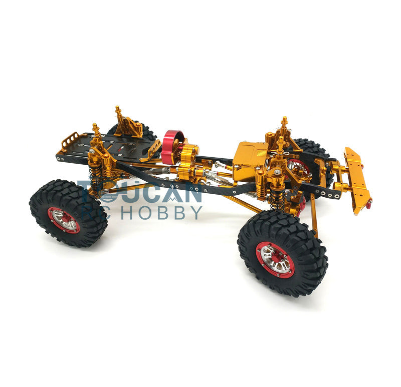 Metal Chassis for 1/10 SCX10 D90 RC Crawler Radio Controlled Climbing Vehicle DIY Model Wheel W/O ESC Upgraded Tires