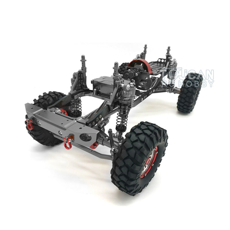 Metal Chassis for 1/10 SCX10 D90 RC Crawler Radio Controlled Climbing Vehicle DIY Model Wheel W/O ESC Upgraded Tires