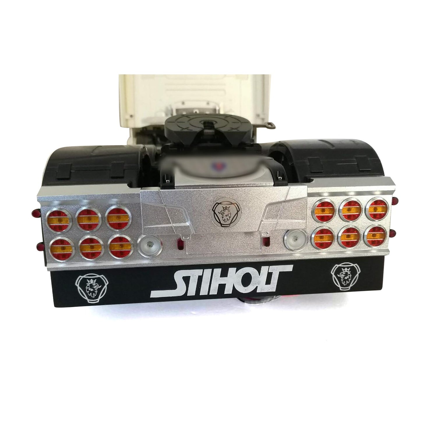 Degree Tractor Tail Beam Taillight LED Lamp Universal for Upgraded 1/14 RC Car Models Radio Controlled Tractor R620 56323 DIY Parts