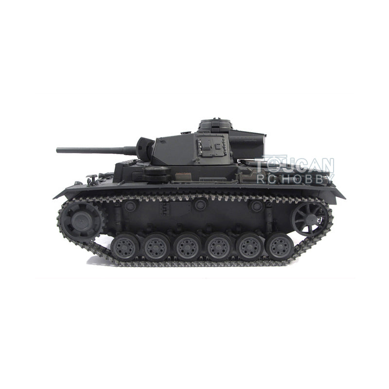 1/16 Mato 100% Metal German Panzer III BB Shooting KIT Radio Controlled Tank 1223 W/ Idlers Sprockets Shooting Unit Barrel Tracks