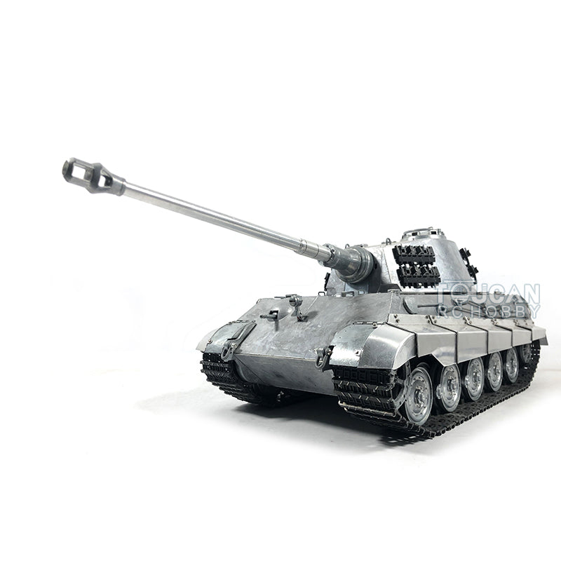 US Stock Mato 1/16 Scale 100% Metal 360 Degree egrees Turret German King Tiger BB Shooting RTR RC Tank 1228 Model Tracks Wheels Upper Hull