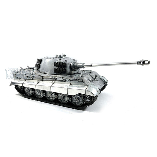 US STOCK 1:16 Scale Mato 100% Metal German King Tiger Infrared Barrel Recoil RTR RC Tank Model 1228 Sprockets Idlers 360 Degree egrees Turret