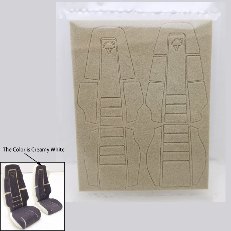 Degree Fabric Cloth Cabin Seat Decals Sticker for 1/14 Tamiye RC Car Cabin 56360 56362 Tractor Truck Orange Grey Blue White