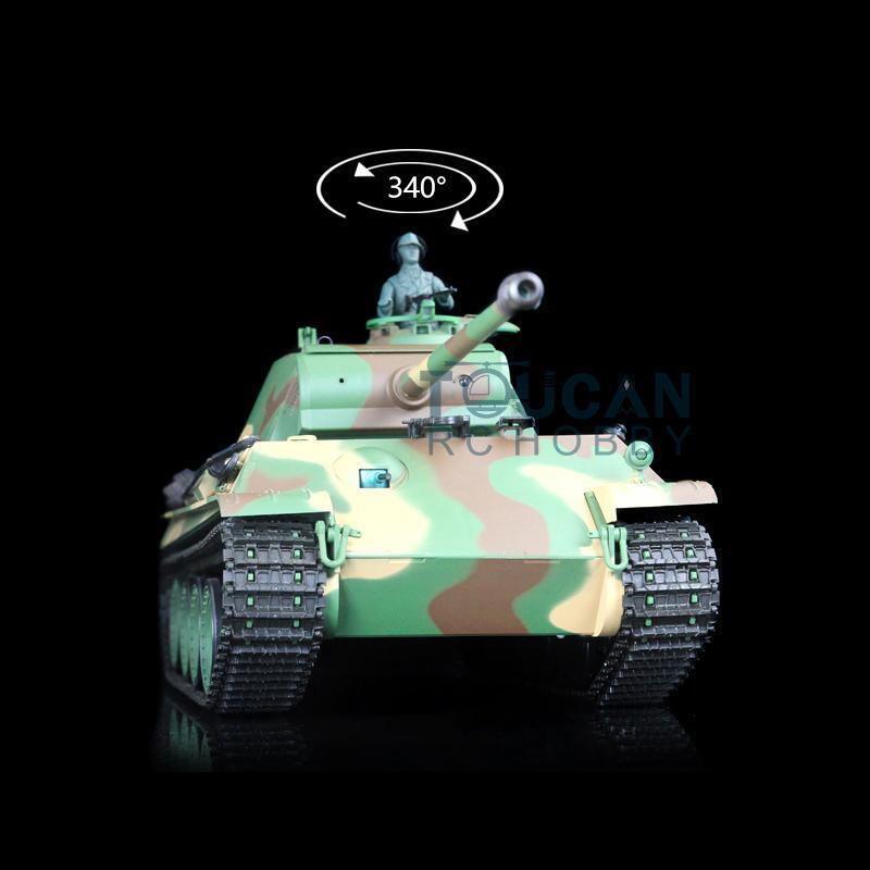 US Stock 2.4Ghz 1/16 Scale 7.0 Henglong German Panther G Plastic Tracks Idlers Sprockets Road Wheels RTR RC Tank Model 3879