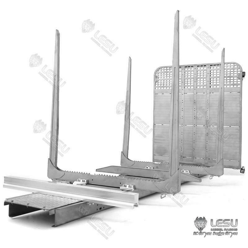 LESU 1/14 Metal Flatbed Trailer for TAMIIYA F16 Remote Control Tractor Truck Cars DIY Model RC Vehicles Hobby
