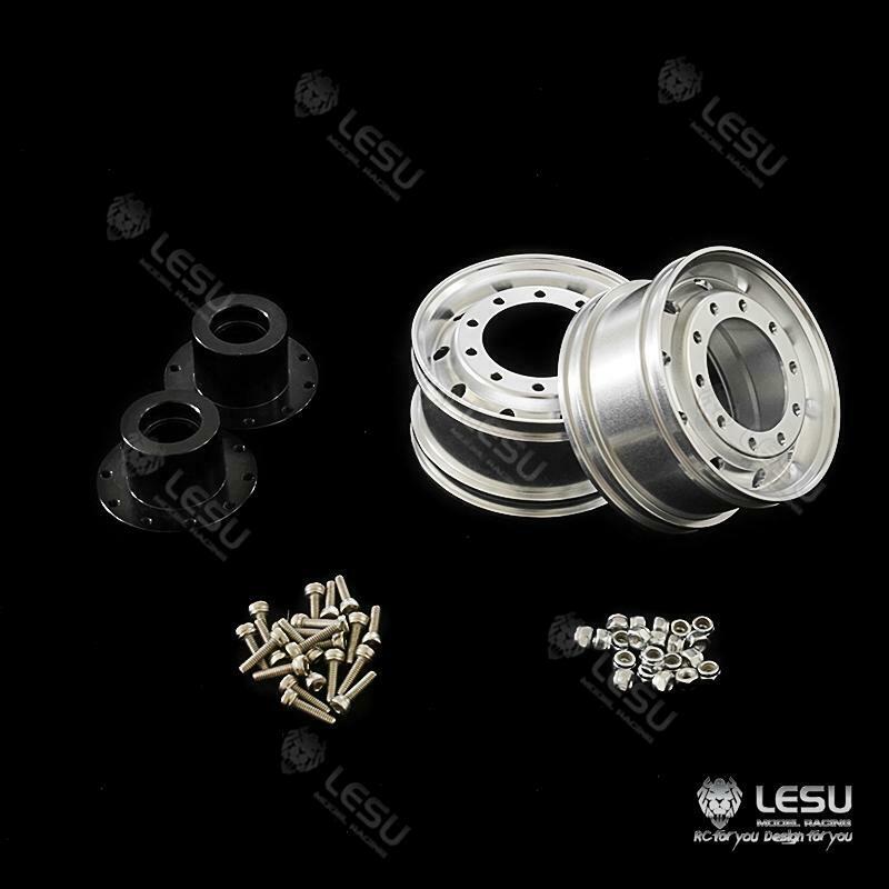 LESU Front Wheel Hub Bearing Metal Spare Part DIY for 1/14 Unpower Axle TAMIYA Radio Control Tractor Truck RC Dumper Trailer Model