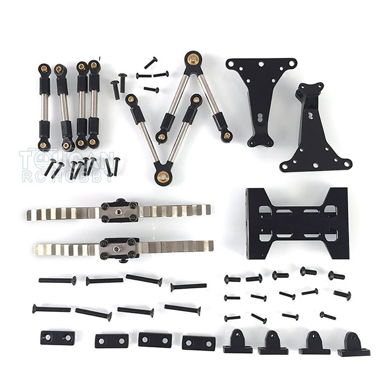 1/14 Metal Rear Suspension Assembly Accessory for TAMIlYA DIY Tractor Truck Trailer Cars Model