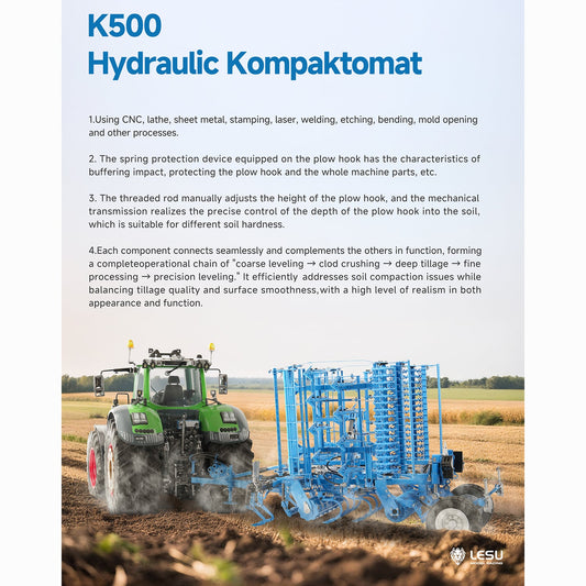 LESU Metal K500 Seedbed Pre-sowing Soil Preparation Machine Planter Plough