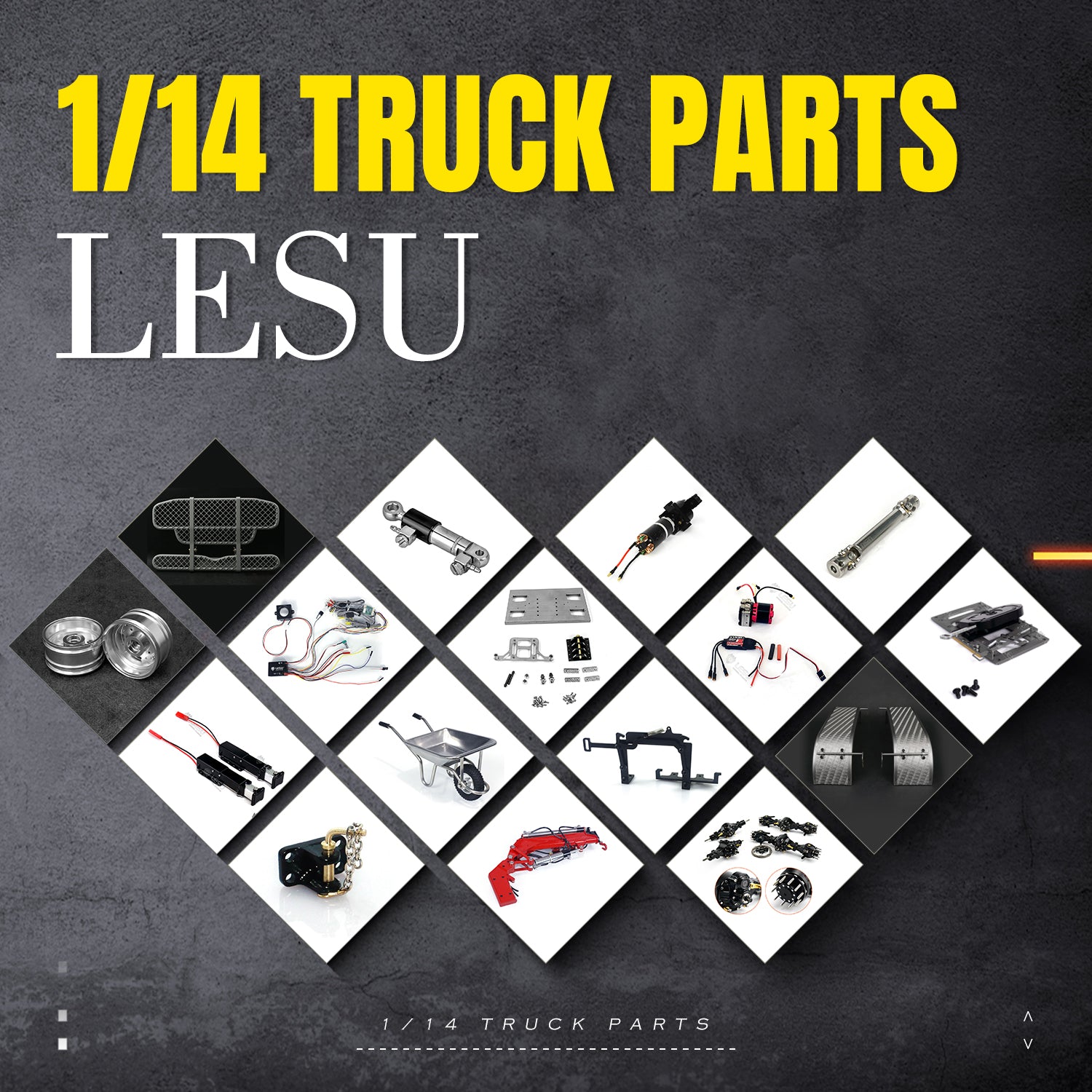 LESU 1/14 Truck Parts