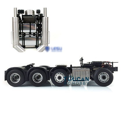 LESU Heavy-duty Metal Chassis for 1/14 8*8 Radio Control Highline Tractor Truck 56348 3363 1851 Equipment Rack 540 Power Motor