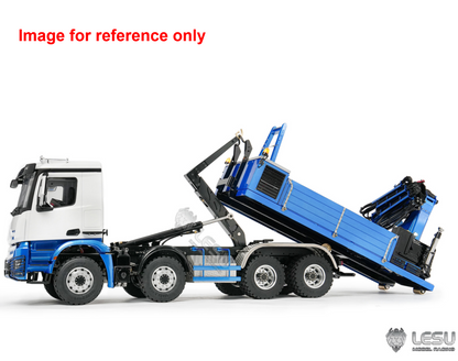 TOUCAN RC HOBBY LESU Z0108 1/14 RC Hydraulic Roll On off Dumper Truck Crane Unassembled Plastic Cabin Metal 8x8 Chassis Tipper Axles Lock 2+7CH Valve