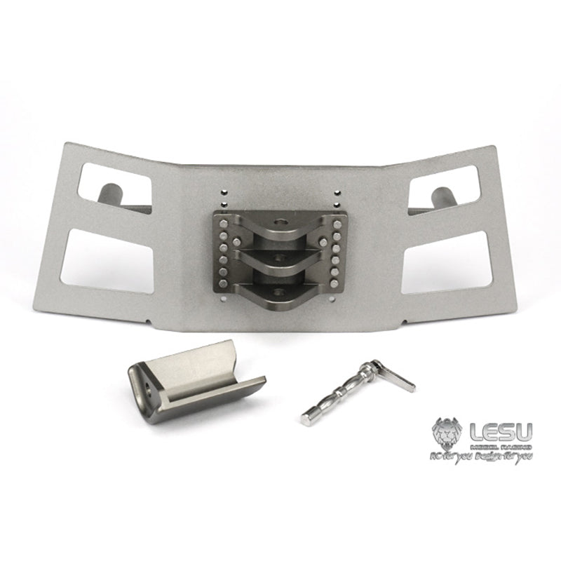 LESU Metal 1/14 Spare Part Bumper Cabin Chin Fixed Bracket Taillight Cover for TAMIYA 1851 3363 RC Topline Tractor DIY Cars
