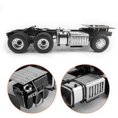 LESU 6x6/6x4 Metal Chassis 20130016-A/B with 2 Speed Transmission for 1/14 DIY TAMIYA 3363 1851 Tractor Truck Model Spare Part