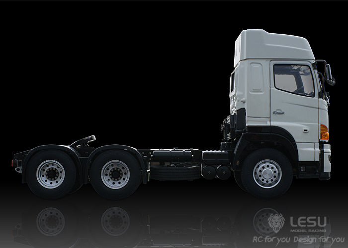 LESU HO700 1/14 6x4/4x2 Remote Control Tractor Truck Metal Chassis 2 Speed Transmission 540 Brushed Motor for RC Hobbyists