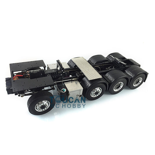 TOUCAN RC HOBBY LESU 1/14 8x8 Metal Chassis for 3363 Low Roof RC Tractor Truck 3 Speed Transmission SAVOX 1251 Steering Servo 540 Brushed Motor for RC builder