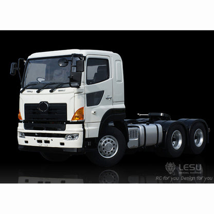 LESU HO700 1/14 6x4/4x2 Remote Control Tractor Truck Metal Chassis 2 Speed Transmission 540 Brushed Motor for RC Hobbyists