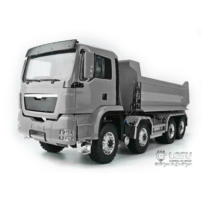 LESU TGS Cabin 1/14 8*8/6*6 Metal RC Dumper Truck Hydraulic Contruction Vehicle 540 Brushed Motor Light Sound for Professional Model Hobbyists