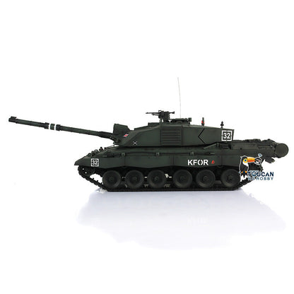 TOUCAN RC HOBBY Henglong 1/16 TK7.0 Customize 3908 Challenger II RTR RC Tank FPV 360 Degrees Turret IR BB Smoke Metal Tracks Road Drive Idler Wheels