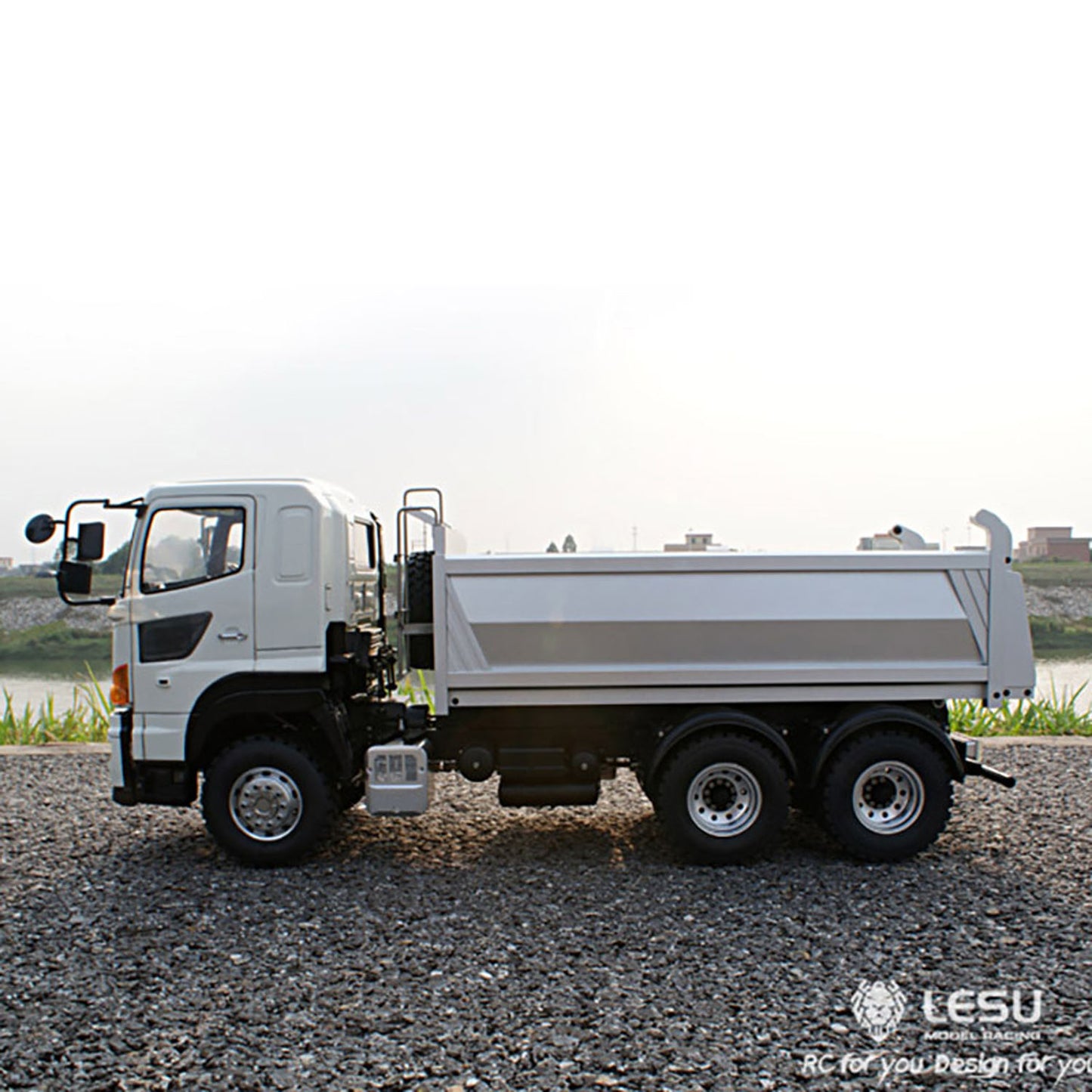LESU 1/14 6*6 Metal Hydraulic Dumpe Radio Control Truck ESC Gearbox Battery & Charger& Radio System 540 Power Motor