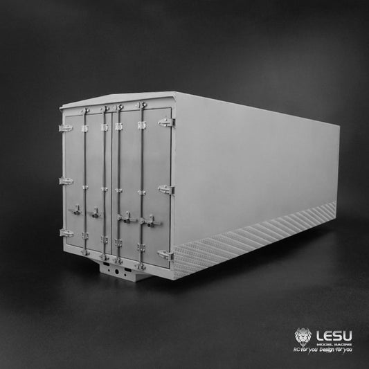 LESU Unpainted 6*4 RC Box Truck Flat Car 545MM Metal Container DIY Suitable for Tamiya 1/14 Scale Dumper Vehicle