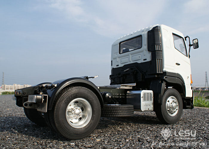 LESU 1/14 RC 700 4*2 Tractor Trailer Truck Model Metal Chassis 2Axle TAMIYA Simulation Vehicle Hobby Model DIY Car Motor